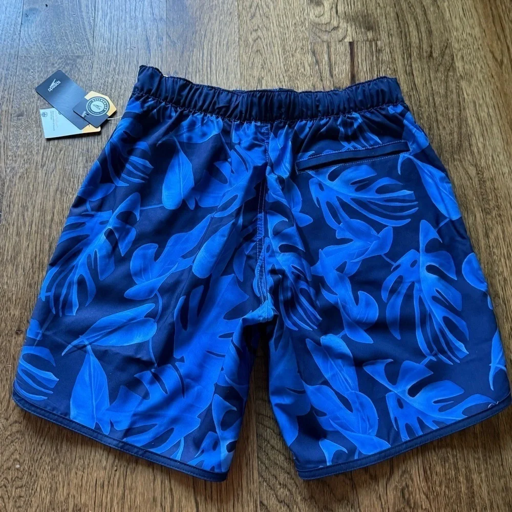 Speedo Men's Elastic Board Swim Trunks Swimwear Bottoms Shorts UPF 50+, Blue S
